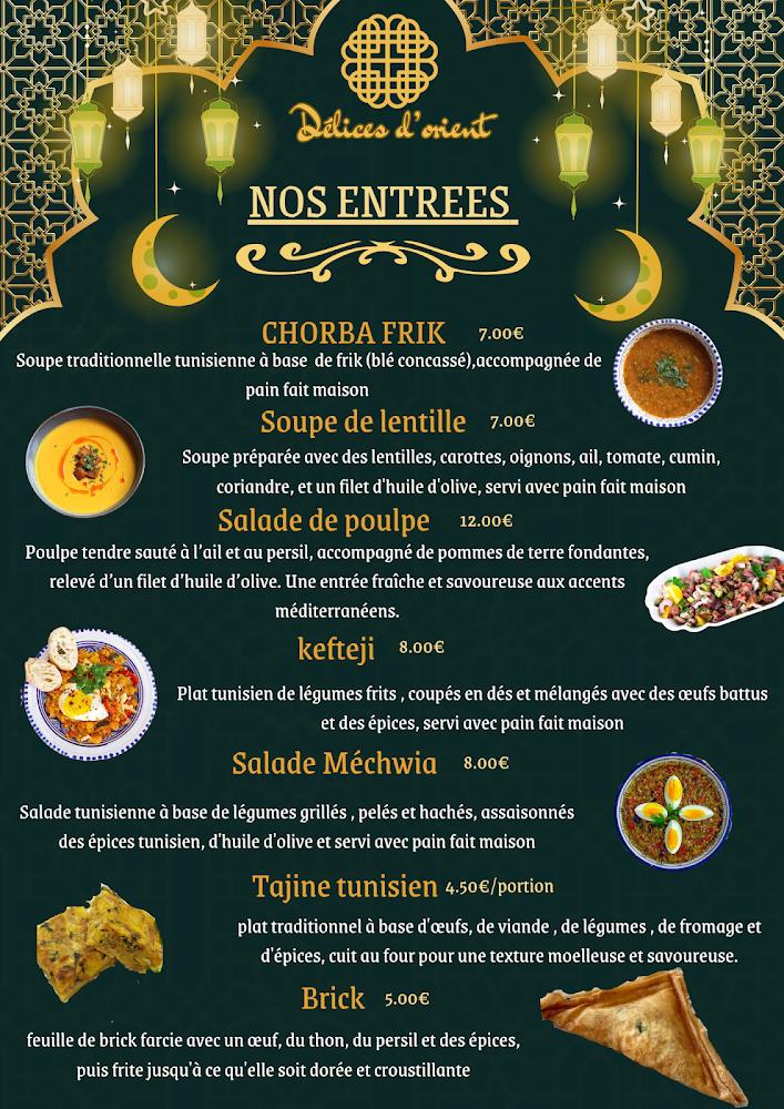 Délices d'orient - Menu Image 2
